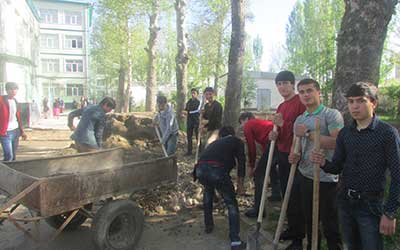В ФЭИТ начались работы по благоустройству В ФЭИТ начались работы по благоустройству
